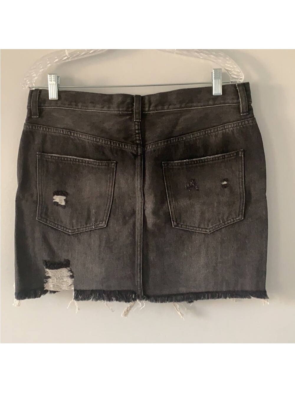 Free People We the free Women's Distressed Mini Denim Skirt Size 29 - Picture 9 of 9